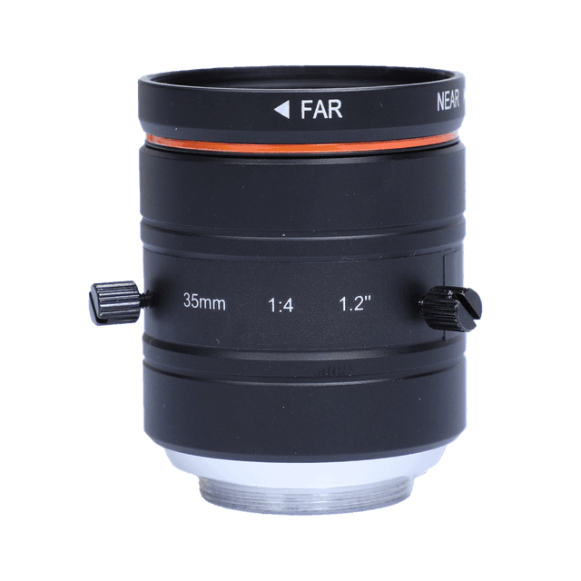 35mm, Fixed Iris F4, 1.2", 25MP Lens, C-Mount