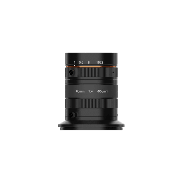 60mm，F4.0，Image Size φ58mm，Recommended Magnification 0.07-0.37x，M72 Mount
